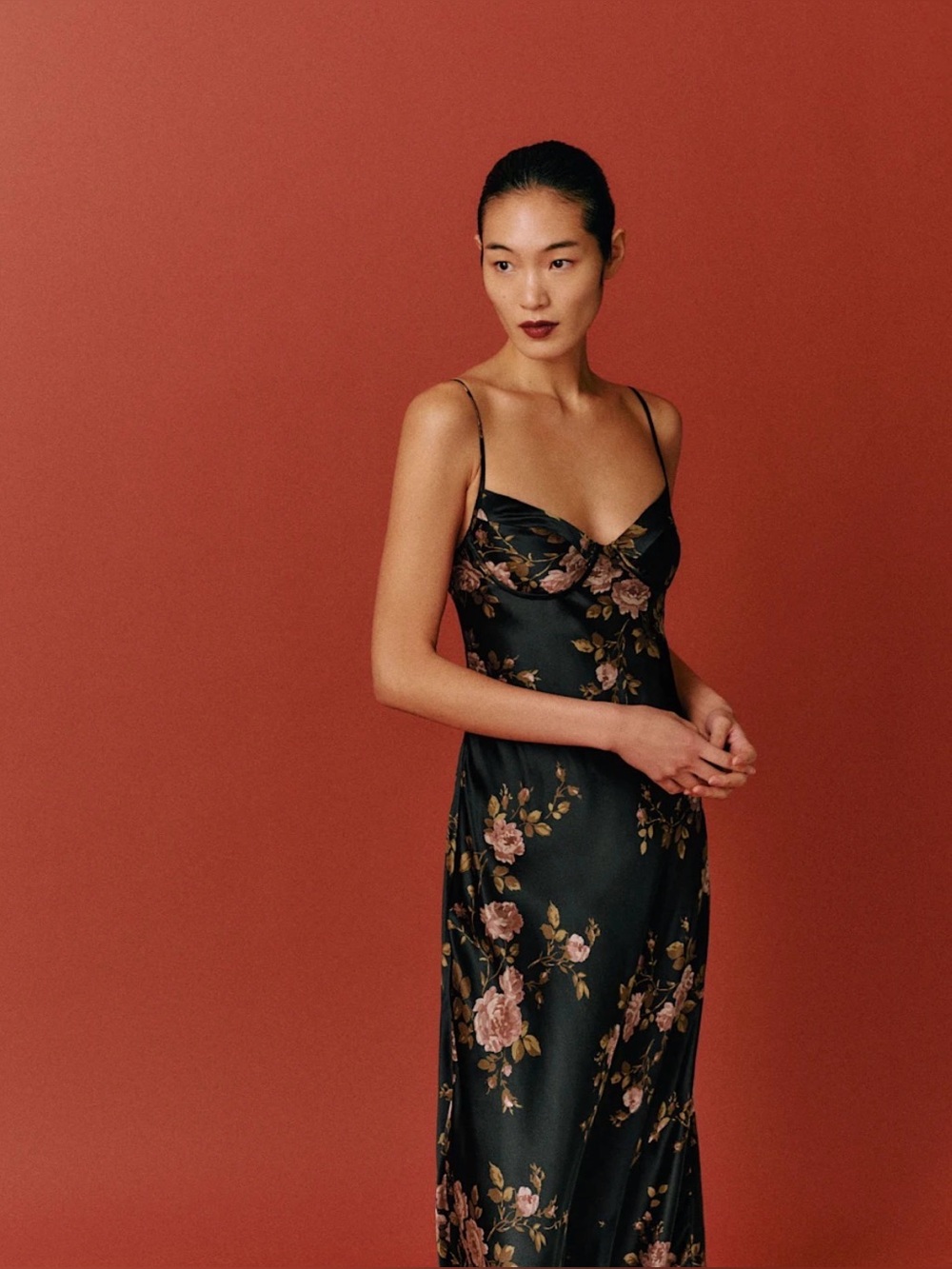 Reformation Neva Silk Dress